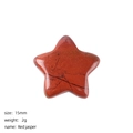Polished 15mm natural red jasper star ornament for DIY jewelry and micro landscapes - Red Jasper