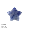 15mm blue sodalite natural stone star figurine with smooth polished marbled texture - Blue Sodalite
