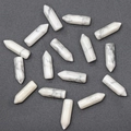 Mini pendentifs en cristal d'howlite blanche marbrée pour la création de bijoux DIY - Turquoise Blanche (Sans Trou Pièce Unique) / 6x21mm