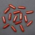 Cristaux de jaspe rouge hexagonaux polis avec motifs naturels pour bijoux DIY - Jaspe Rouge (Sans Trou Pièce Unique) / 6x21mm