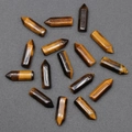 Prismes hexagonaux en œil de tigre aux textures dorées naturelles pour bijoux DIY - Oeil de Tigre (Sans Trou Pièce Unique) / 6x21mm