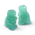 Mini dinosaur figurines carved from natural green aventurine crystal stones set of two - Green Aventurine (1pc)