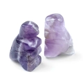 Mini figurines de dinosaures en cristal d'améthyste avec texture naturelle - Améthyste (1 pièce)