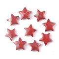 Polished 20mm Red Jasper star stones for jewelry making and craft decorations - Red Jasper