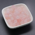 Perle di quarzo rosa naturale a mezzo foro per creazione di gioielli fai-da-te - Quarzo Rosa (1601)