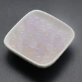 Perle in agata naturale da 10mm semi-forate in viola chiaro e bianco per orecchini DIY - Agata Bianca (1601)