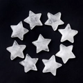 Translucent white quartz star-shaped gemstones in a 20mm pentagram cut for DIY accessories - White Crystal