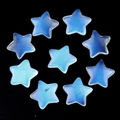 Translucent opalite pentagram star stones for DIY hair accessories and jewelry - Artificial Opalite