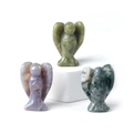 Figurines d'anges miniatures en cristal naturel, agate et pierres précieuses - Agate d'Inde