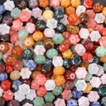 Mélange de perles citrouilles en pierre naturelle aux couleurs variées pour bijoux DIY - Mélange Aléatoire