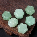 Perles naturelles vert clair en forme de citrouille et fleur pour bijoux DIY - Aventurine Verte