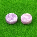 Polished round purple natural agate stone slice for DIY jewelry making accessories - Lilac Stone