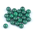 Perline tonde in malachite con strisce verdi per gioielli fai-da-te e intarsi orecchini - Malachite Sintetica (1601)