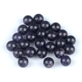 Perle tonde in pietra del sole blu 10mm con sottili stelle scintillanti per gioielli DIY - Pietra del Sole Blu Sintetica (1601)