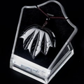Handcrafted black obsidian maple leaf pendant necklace with intricate carvings and red cord - Black Agate
