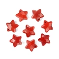 Ciondolo a stella in diaspro rosso 14mm sfaccettato con foro preforato per gioielli fai da te - Diaspro Rosso