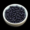 Polished 4mm blue goldstone round beads with starry sparkles in a ceramic bowl - Blue Sandstone (Synthetic) (Single Bead) 4mm No Hole