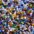 Polished 4mm natural stone crystal beads in mixed colors for DIY jewelry making - Random Mixed Colors (Single Bead) 4mm No Hole