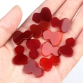 Polished red agate stone beads in a small gourd shape for DIY jewelry making - Big Gourd (1 Piece)