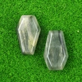 Mini statuetta a forma di bara in labradorite naturale grigio-verde per Halloween - Clorofano