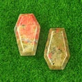 Mini bare in pietra naturale unakite con trame minerali lucide verdi e rosse - Unakite