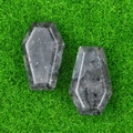 Mini bare in labradorite con riflessi blu naturali su erba per decorazione - Larvikite