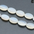 Opalit Perlen in Eiform, 13x18mm milchweiß polierte Schmucksteine für DIY-Accessoires - 13x18mm / Achat