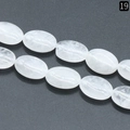 Oval white moonstone loose beads 13x18mm for handmade jewelry DIY accessories - 13x18mm / White Crystal