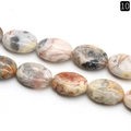 Oval Crazy Lace Agate natural stone beads for DIY jewelry making with smooth finish - 13x18mm / Crazy Agate