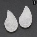 Tropfenförmige Flügel-Anhänger aus weißem Mondstein-Kristall für Schmuck - Weiß Kristall