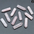 Colonnes hexagonales en quartz rose naturel polies pour bijoux et guérison - Quartz rose