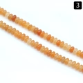 Abacus shaped orange natural stone beads for DIY jewelry making variant number three - 2X4mm Abacus Red Agate
