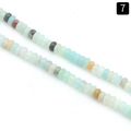 Natural amazonite and mixed gemstone rondelle beads for jewelry making diy projects - 2X4mm Abacus Amazonite