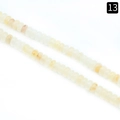 Natural white agate gemstone rondelle beads in creamy yellow finish for DIY jewelry - 2X4mm Abacus Yellow Jade