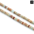 Natural agate flat disc spacer beads in blue and red tones for DIY jewelry making - 2X4mm Abacus Snakeskin Stone