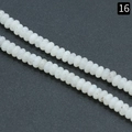 Abacus shaped 2x4mm milky white natural stone beads for DIY jewelry making, style 16 - 2X4mm Abacus Moonstone