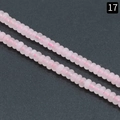 Pink quartz crystal rondelle beads 2x4mm for DIY jewelry making item 17 - 2X4mm Abacus Rose Quartz