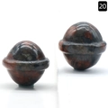 Mini red jasper natural crystal Saturn planets with cosmic rings desktop decor - Sesame Jasper
