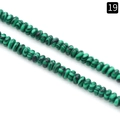 Abacus shaped green malachite beads 2x4mm strand for handmade jewelry making - 2X4mm Abacus Malachite (Synthetic)