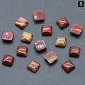 Gepolijste vierkante Rode Jaspis cabochon steen voor DIY sieraden en ringmontage - Rode Jaspis