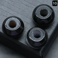 Perles en agate noire à large trou pour la fabrication de bijoux DIY et bracelets - 12x18mm (1 pièce) / Agate noire