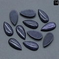Polished teardrop blue sandstone cabochon stones for DIY jewelry making and inlay - Blue Sand Stone (Synthetic)