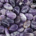 Pietre di ametista naturale lucidata con finitura liscia e venature a effetto ghiaccio - Confezione da 1 kg / Ametista