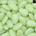 Ciottoli in resina verde chiaro lucidi a forma di goccia per decorazioni di giardini - Confezione da 1 kg / Pietra luminosa (Sintetico)