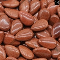 Pietre sintetiche di vetro avventurina rossa a forma di goccia con glitter dorati - Confezione da 1 kg / Pietra di Sole Oro (Sintetico)