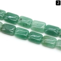 Natürliche grüne Aventurin-Steinperlen in 13x18mm Rechteckform für Schmuckherstellung - 13x18mm / Grüner Aventurin
