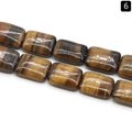 Polierte rechteckige Tigerauge-Halbedelsteinperlen für die DIY-Schmuckherstellung - 13x18mm / Tigerauge