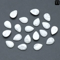 10x14mm teardrop white howlite stone with natural gray marble texture for DIY jewelry - 10X14mm Howlite