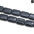 Flache rechteckige Blaufluss-Perlen 13x18mm für DIY-Schmuckherstellung und Zubehör - 13x18mm / Blausandstein (Synthetisch)