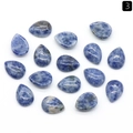 Tear drop lapis lazuli natural stone cabochons for DIY jewelry making and inlay - 12x16mm / Sodalite